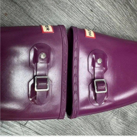 Hunter Violet Tall Boots - Picture 4 of 8